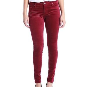 KUT FROM THE CLOTH Mia Toothpick Skinny Red Velvet
